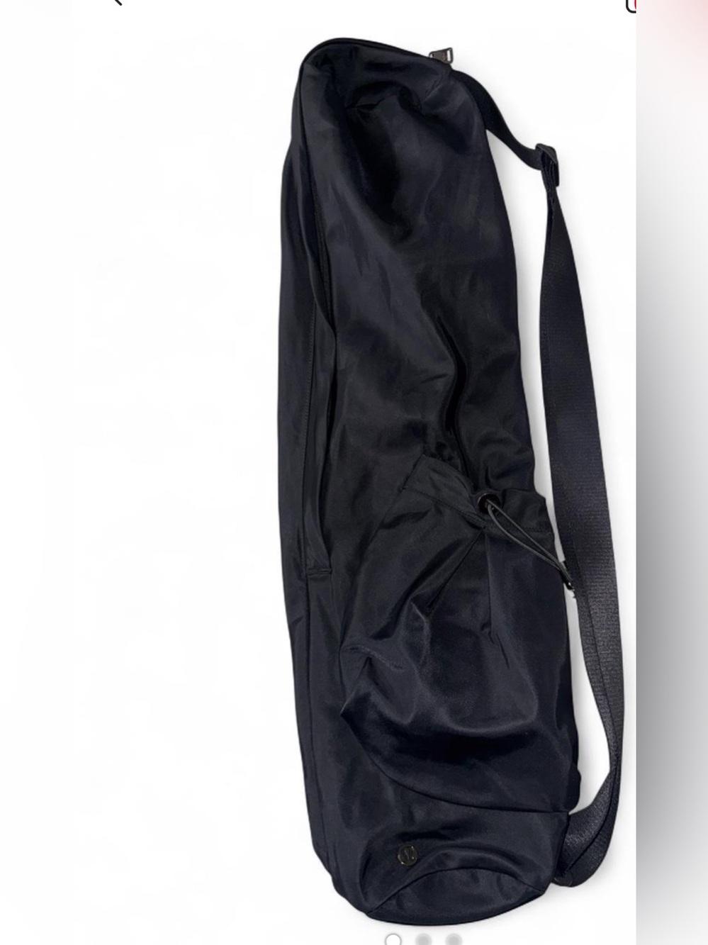 Lululemon black yoga mat bag